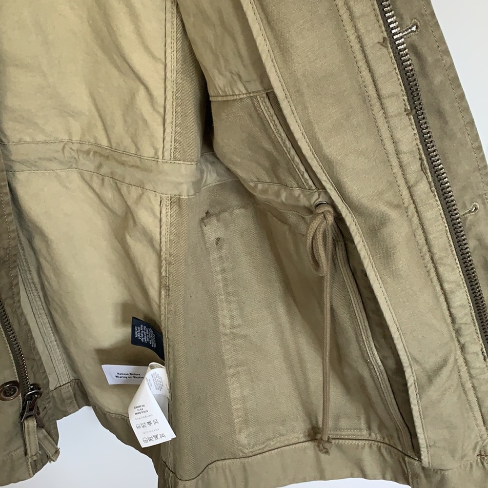 JCrew Military Jacket with Quilted Sleeves - Picture 6 of 9